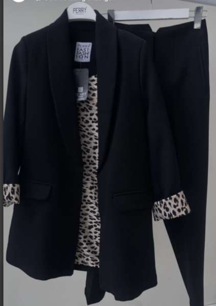 Blazer und Hose Set schwarz